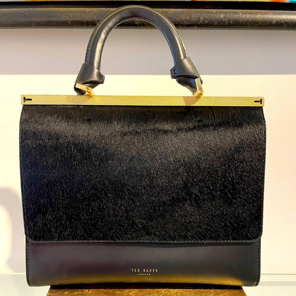 Ted Baker Black Cowhide Purse
